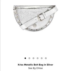 See by Chloe metallic cross body / belt bag